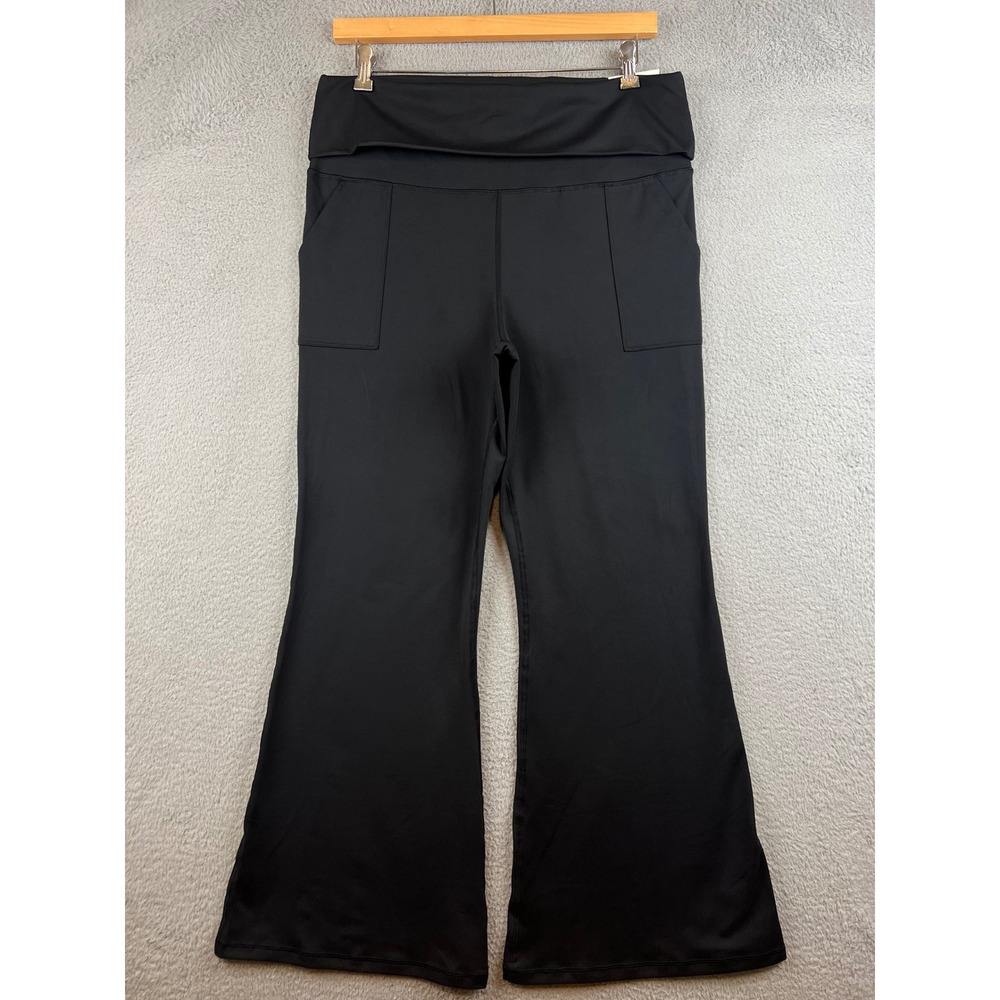 aerie Black Flare Leggings with Pockets